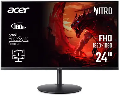 Monitor 23.8" Acer Nitro XF240YM3, UM.QX0EE.315, 180Hz, IPS, FHD