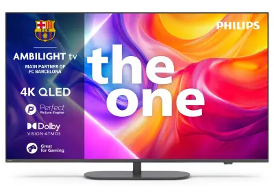 TV PHILIPS 65PUS9010, 165.1cm (65"), QLED, UHD 4K 120Hz, Smart TV, Titan OS - Ambilight