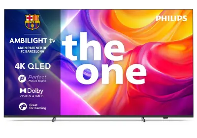 TV PHILIPS 85PUS9010, 215.9cm (85"), QLED, UHD 4K 120Hz, Smart TV, Titan OS - Ambilight