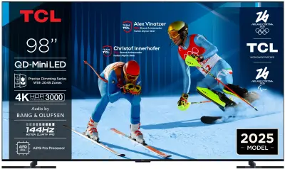TV TCL 98C7K, 248.9cm (98"), QD-Mini LED, 4K UHD SMART TV, GOOGLE TV