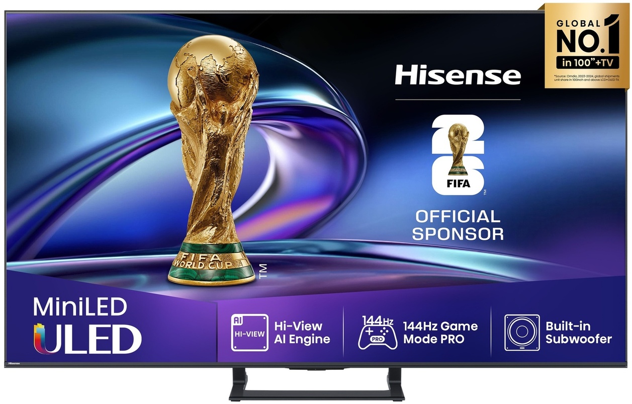 TV HISENSE 50E8Q, 127.0cm (50"), ULED Mini LED, 4K UHD Smart TV, VIDAA OS