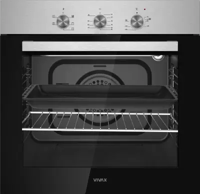 Ugradbena pećnica VIVAX BO-606FTM X, 60L, 5 programa, inox