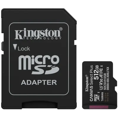 Memorijska kartica Kingston 512GB micSDHC Canvas Select Plus G3 150R+