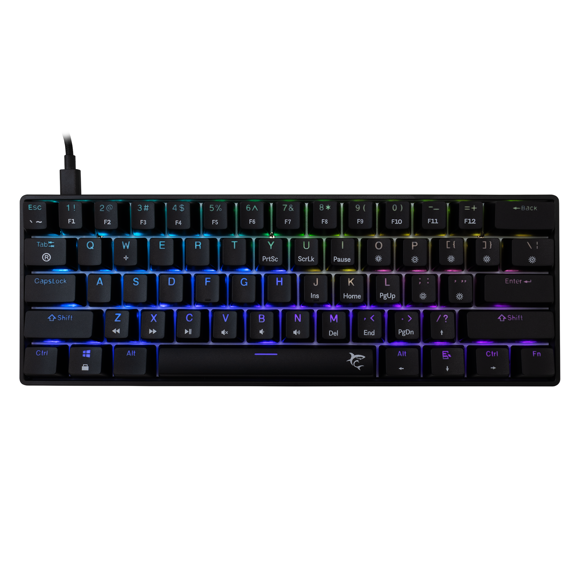 White Shark TIPKOVNICA GK-004121 SHINOBI-2 Crna - Mehanicka / US - RED SW.