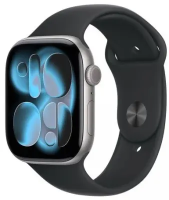 Sat Apple Watch S11 GPS 46mm Space Grey Aluminium Case with Black Sport Band - M/L (Demo)