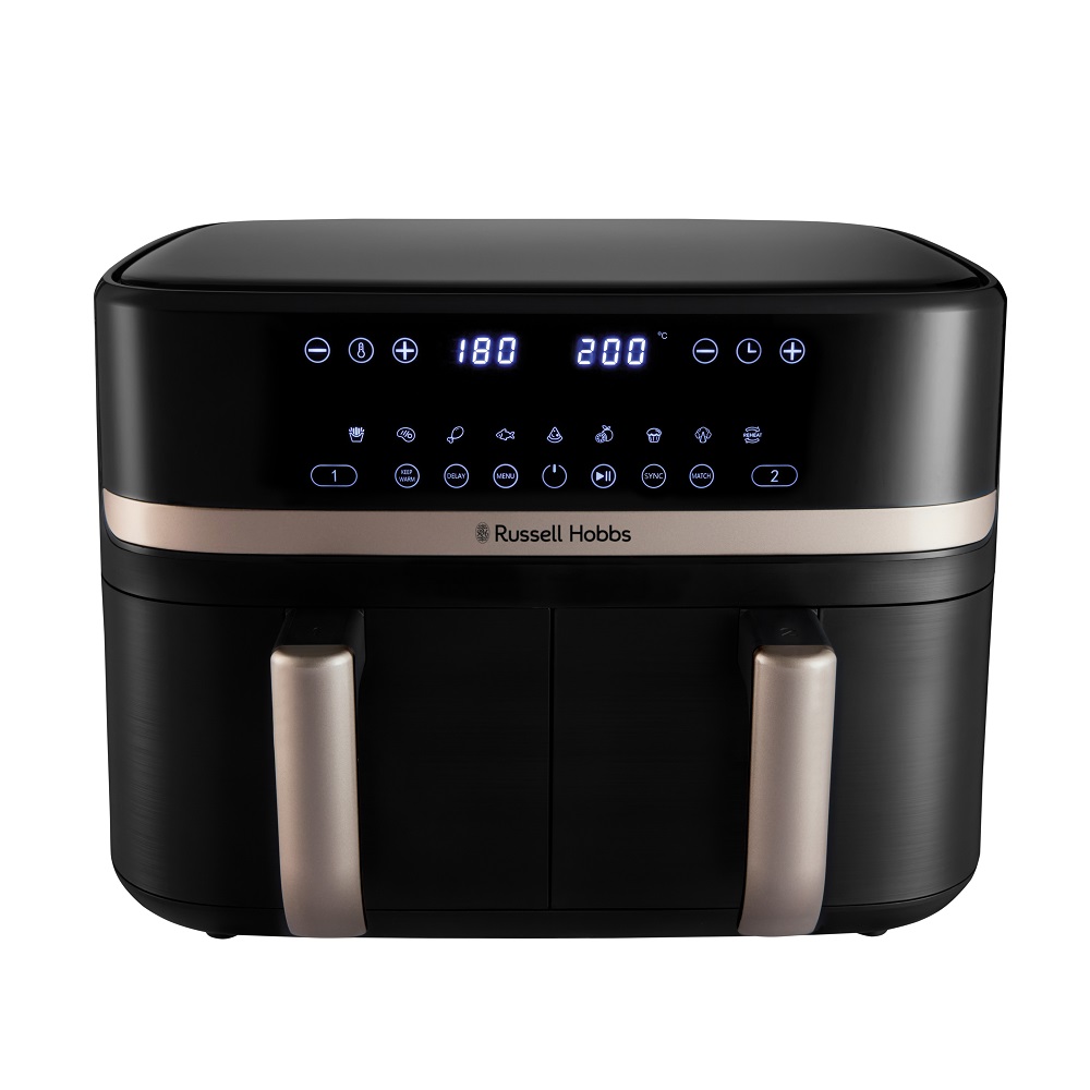 Friteza na vrući zrak Russell Hobbs 27680-56 Airfryer, 9L, Dual Basket, Black and Champagne