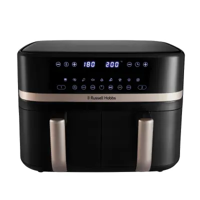 Friteza na vrući zrak Russell Hobbs 27680-56 Airfryer, 9L, Dual Basket, Black and Champagne