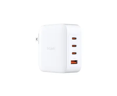 Punjač D-LINK DCF-141/E, 140W, GaN tehnologija, USB-C x3, USB-A, PD 3.1