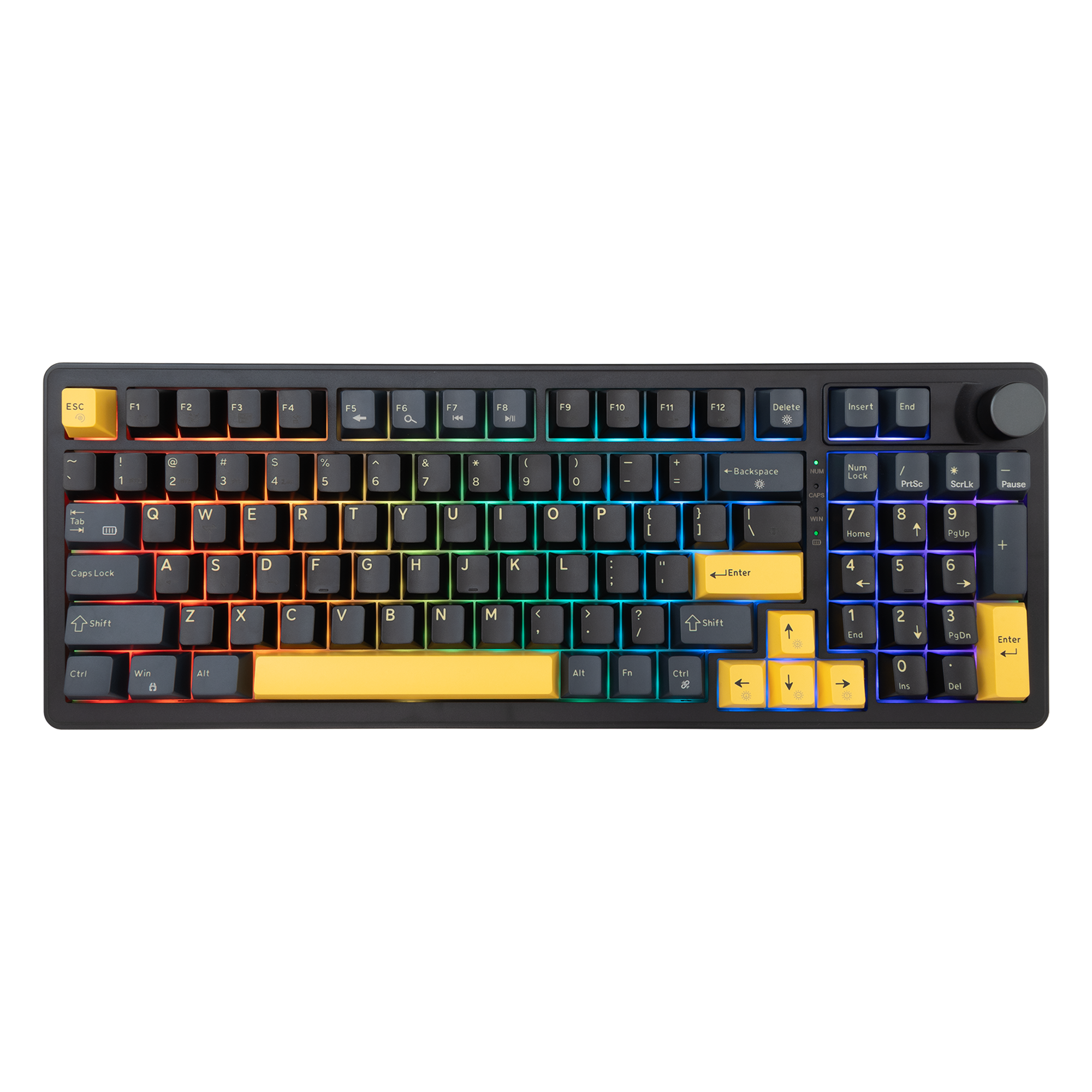 Tipkovnica WHITE SHARK EXCALIBUR, GK-007151, crna, US layout