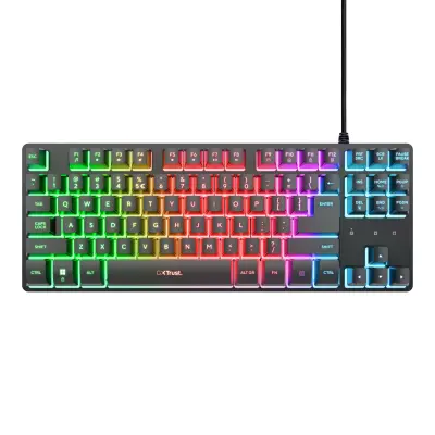 Trust gaming tipkovnica US, TKL, THADO, GXT83, crna