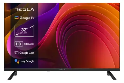 TV TESLA 32E655BHS, 81,3 cm (32"), LED, HD Smart TV, Google TV
