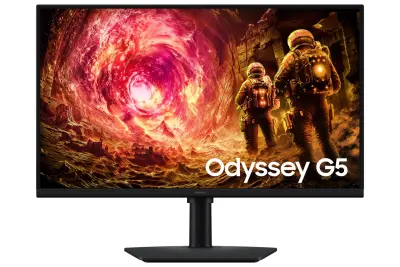 SAMSUNG 27" Odyssey G5 Gaming Monitor LS27FG502EUXEN, IPS 2K/QHD, 180Hz, 1ms, AMD FreeSync, nVidia G-Sync, DisplayPort, HDMI