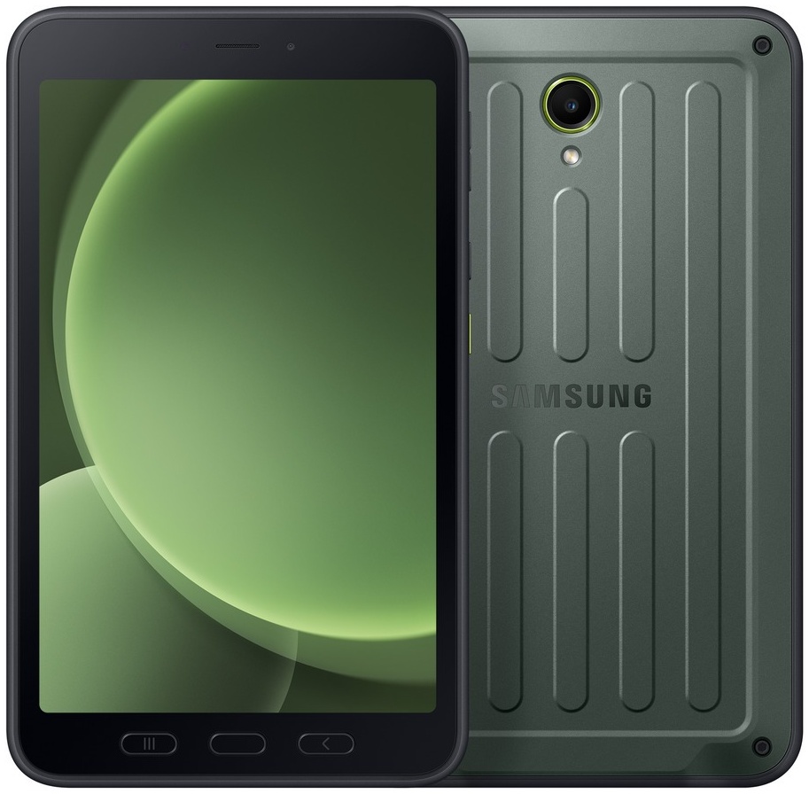 Samsung Galaxy Tab Active5 Rugged Tablet, 8.0" Wi-Fi + 5G LTE, 128GB/6GB, Enterprise Edition, Dark Green (cover and S-Pen included)