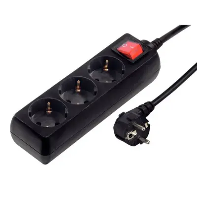 Produžni kabel HAMA 3 utičnice 1,4m, crni