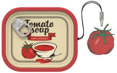 Zaštitna maskica za Samsung Galaxy Buds4/4Pro Food Can Crvena