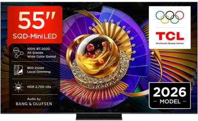 Televizor TCL 55C7L 2026, 139,7 cm (55"), SQD Mini-LED, Google TV