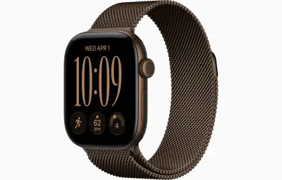 Apple Watch Series 12 GPS 42mm Dark Bronze Aluminium Case with Dark Bronze Milanese Loop