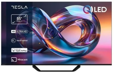 TESLA TV QLED Q55E665BUV, QLED UHD