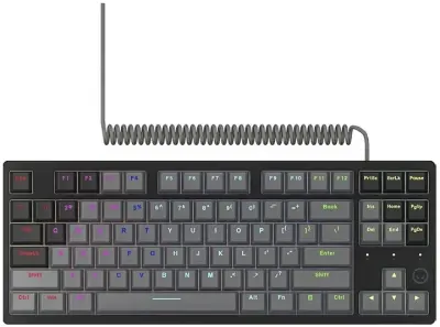 Tipkovnica LORGAR Azar 514TKL, RGB, EN, bijela