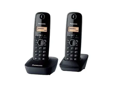 Telefon Panasonic KX-TG1612FXH crni, 2 slušalice