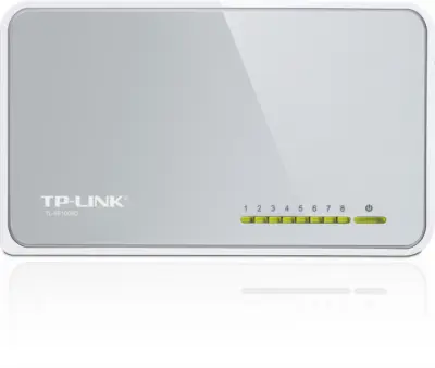 TP-Link 8-port mini Desktop preklopnik (Switch), 8×10/100M RJ45 ports, plastično kučište