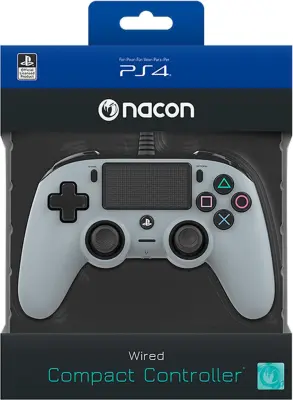 Bigben Wired Nacon Controller PS4 3m kabel (PC compatible) sivi