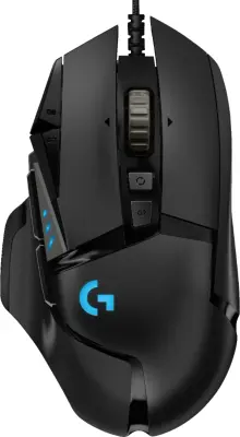 Miš Logitech G502 HERO, LIGHTSYNC RGB, žičani, crni
