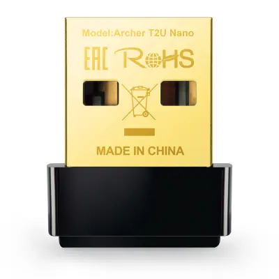 TP-Link AC600 Archer T2U Nano bežični Dual-Band USB2.0 adapter 200Mbps/433Mbps (2.4GHz/5gHz), 802.11a/b/g/n/ac, WPA2/WPA