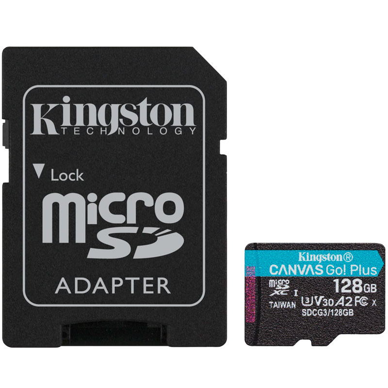 Memorijska kartica Kingston 128GB microSD Canvas Go! Plus, class 10 UHS-I, sa adapterom