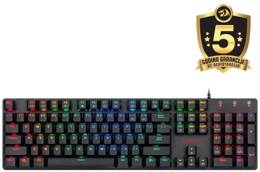 Tipkovnica REDRAGON SHRAPNEL K589RGB MECHANICAL RED SWITCH