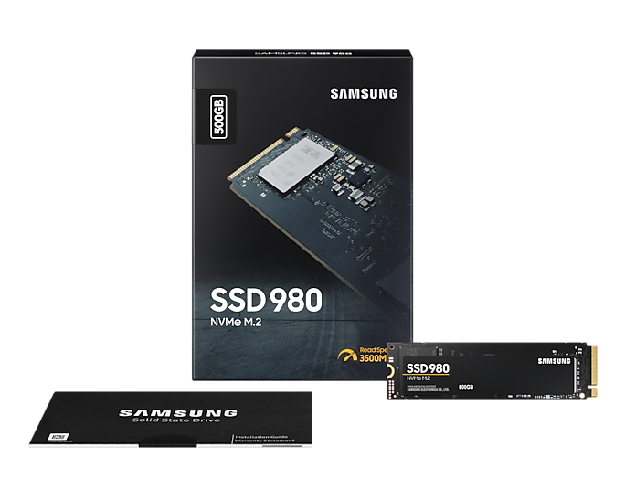 SSD Samsung 500GB 980 M.2 NVMe PCIe 3.0 x4 MZ-V8V500BW