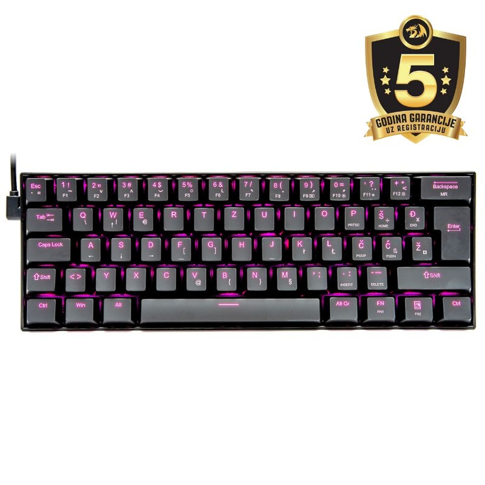 Tipkovnica REDRAGON DRAGONBORN K630 MECHANICAL SLO/CRO LAYOUT