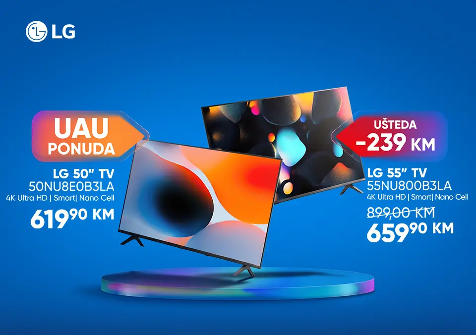 Istraži svijet filmova i serija uz LG televizore