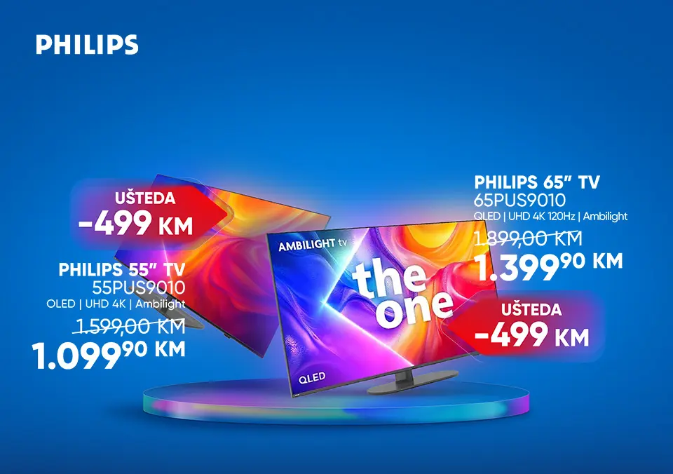 Savršena slika i zvuk uz Philips televizore