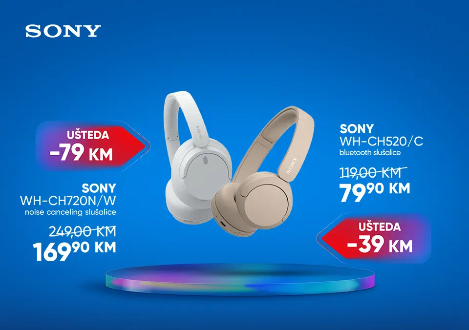 Uživaj u vrhunskom zvuku uz Sony