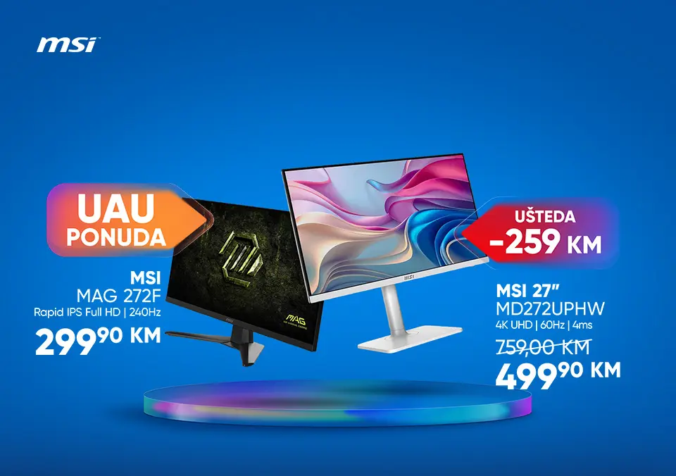 Vrhunska preciznost i performanse uz MSI monitore