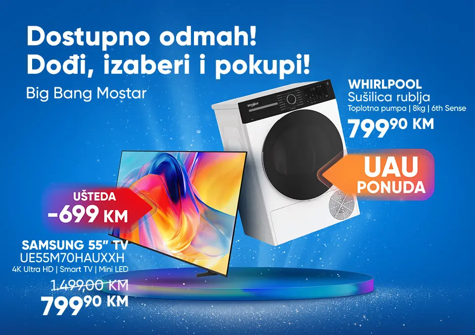 Dostupno odmah u poslovnici Mostar!