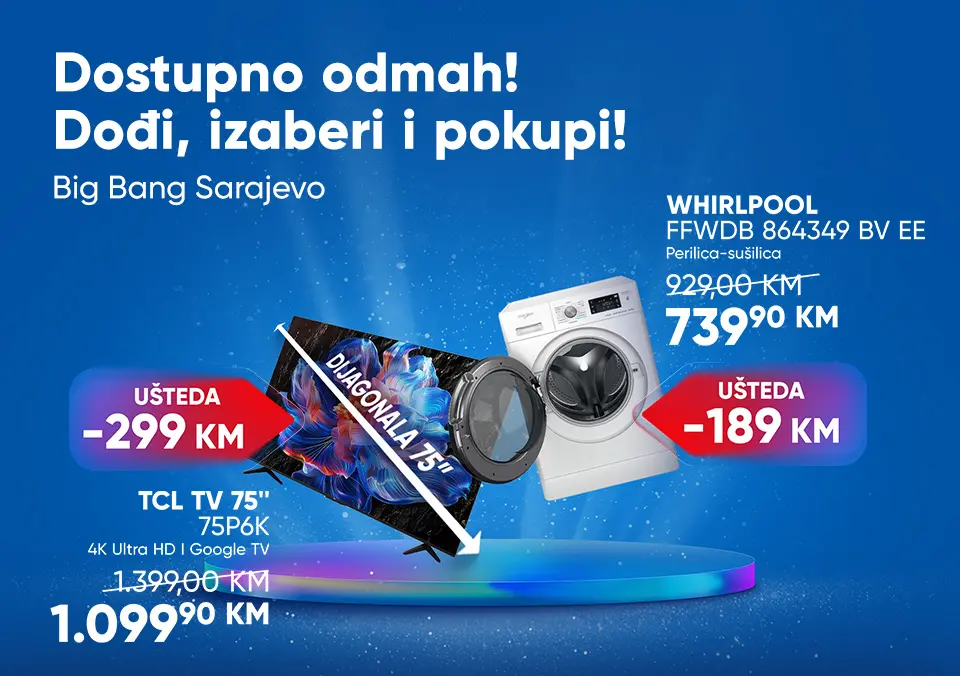 Dostupno odmah u poslovnici Sarajevo!