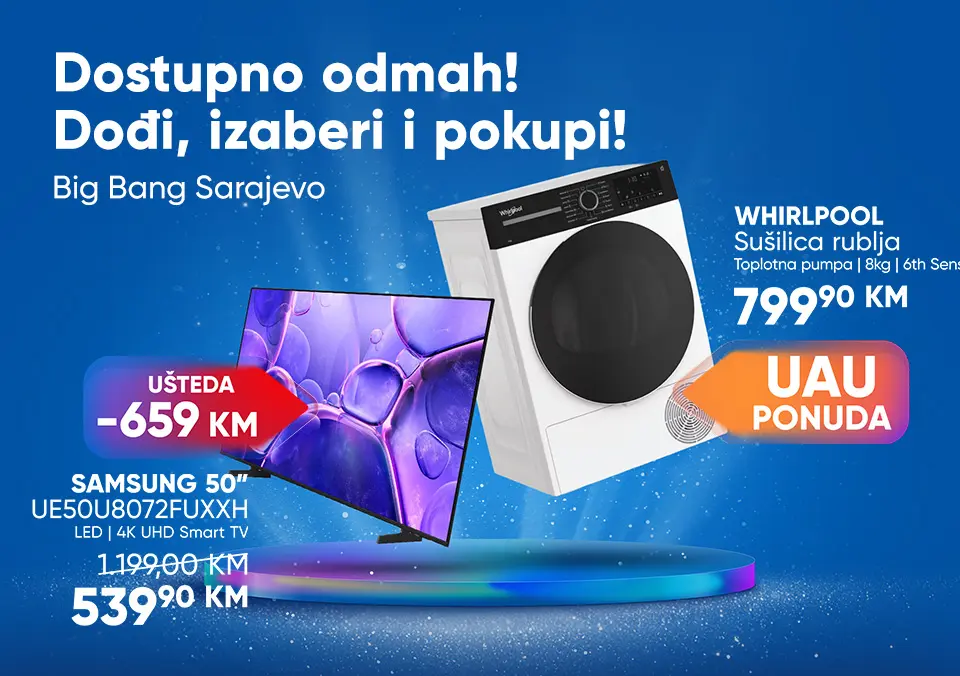 Dostupno odmah u poslovnici Sarajevo!