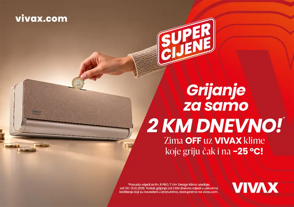 Grijanje za samo 2 KM dnevno!