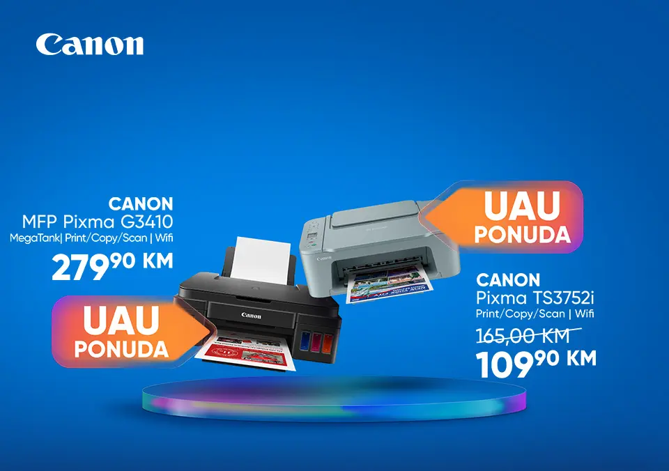 Canon Pixma i MegaTank printeri na akciji!