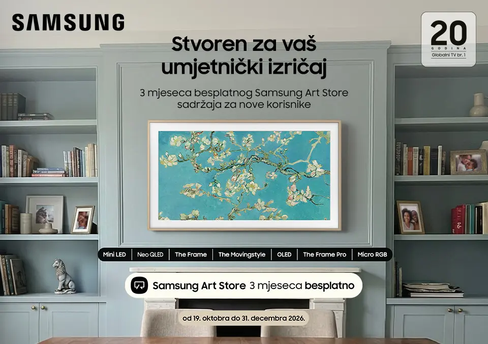 Samsung Art Store 3 mjeseca besplatno uz Samsung TV